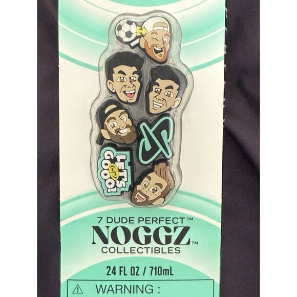 Dude Perfect Water Bottle Silicone Handle With Noggz Collectibles Black Green - Picture 6 of 9